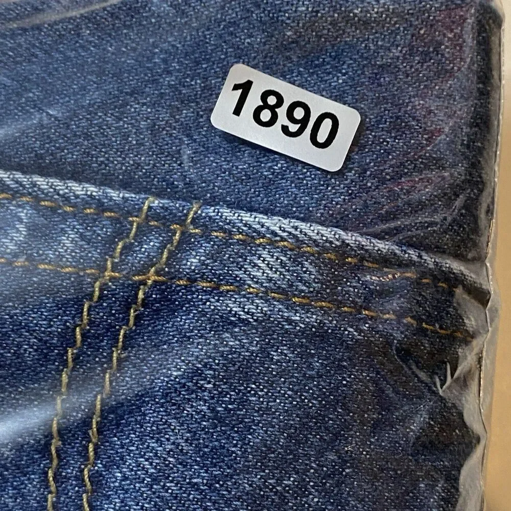 Levi's 505 Jeans Mens 42x32 Regular Straight Blue Denim Medium Wash‎